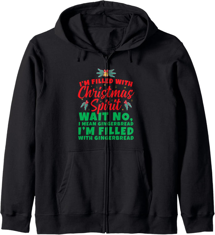 Funny Gingerbread Christmas Spirit Gift Kapuzenjacke