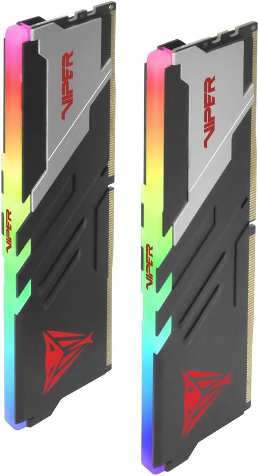 Patriot Viper Venom RGB DDR5 32GB (2 x 16GB) 7400MHz UDIMM Desktop Gaming Memory KIT - PVVR532G740C3