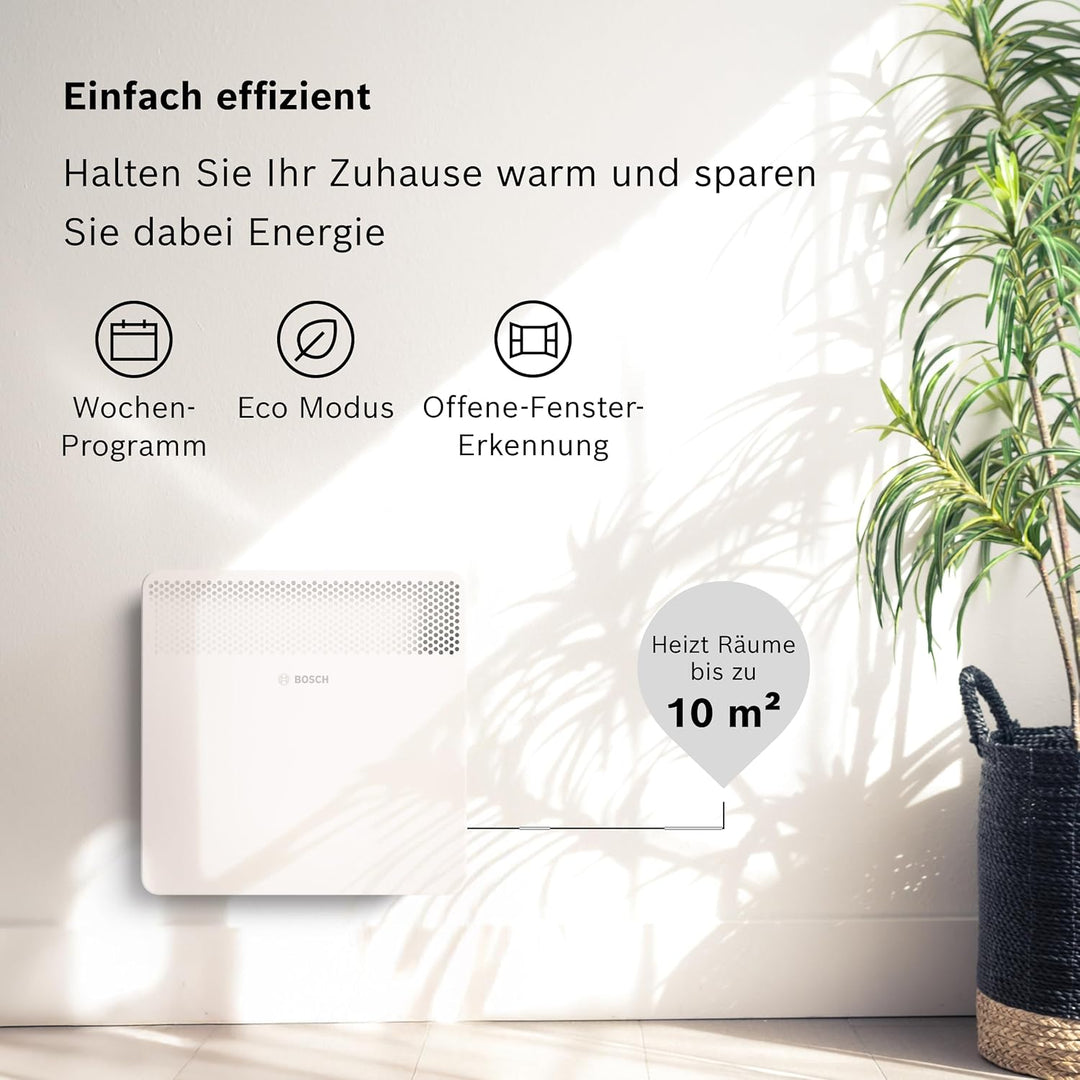 Bosch Heat Convector 4000-10 - Elektrischer Konvektor für Räume bis zu 10 m² - Individuell Einstellb