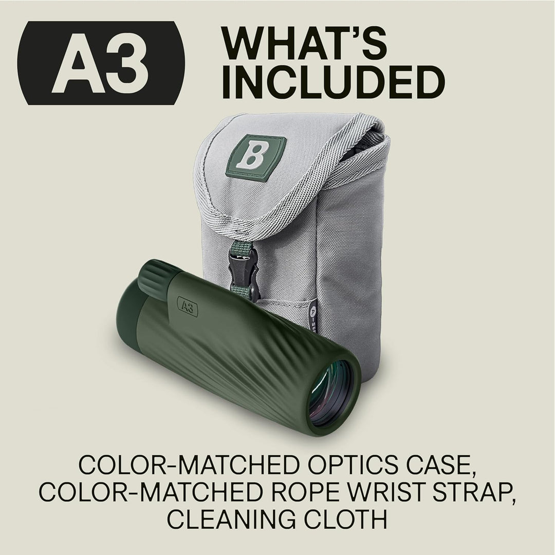 Bushnell – A3 10x32 – Monokular – Laurel Green – Dachkantprisma – Wasserdicht – Dachkantprisma – Vol