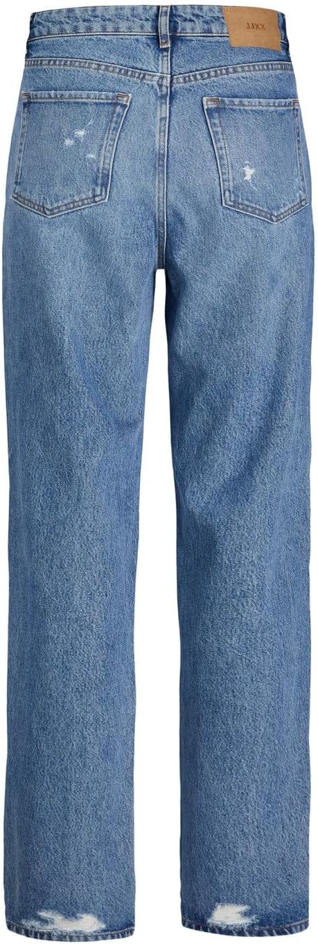 JJXX Female Loose Fit Jeans JXSeville RR5001 28W / 32L Medium Blue Denim, 28W / 32L Medium Blue Deni