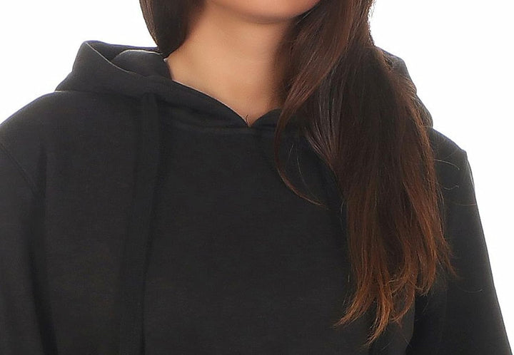Gennadi Hoppe Damen Long Hoodie Longpulli Kapuzenpullover S Schwarz, S Schwarz