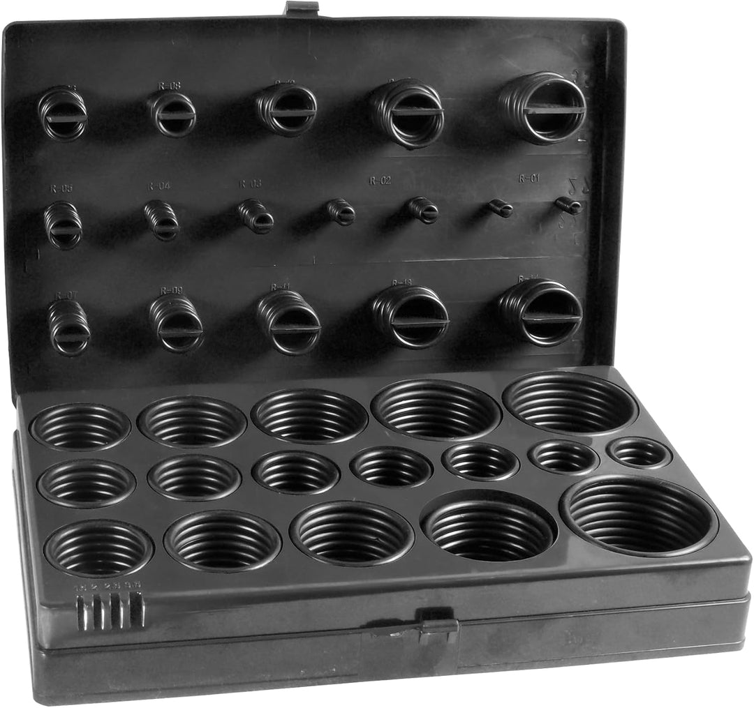SW-Stahl S8045 O-Ring-Sortiment, 419-teilig I NBR & EPDM Gummi I 32 Grössen I 70 Shore I O-Ring Set