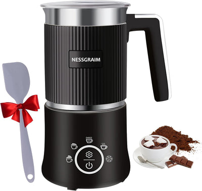 Milchaufschäumer Elektrisch Induktion 5-in-1, Milchschäumer Spülmaschinenfest mit Kakao Funktion für