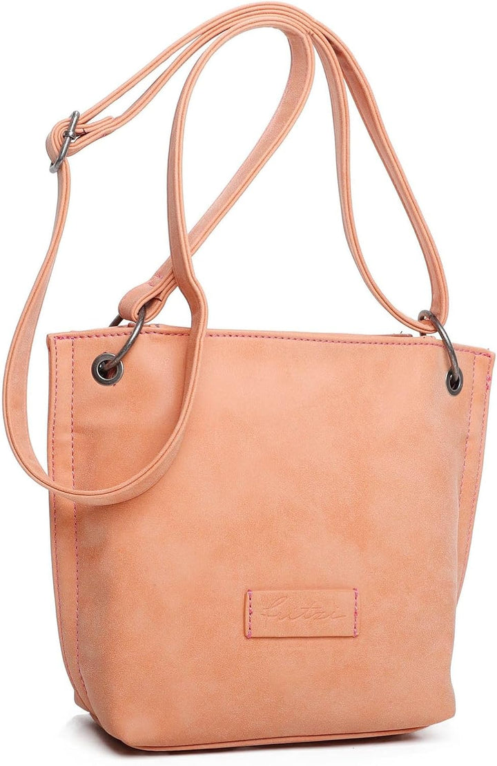 Fritzi aus Preussen Damen Fritzi 03 Cross Umhängetasche Peach Party, Peach Party