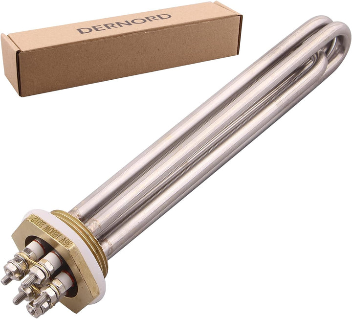 DERNORD 36V Water Heater Element 1200 Watt 1.25Inch Copper Flange Heating Element Spare Part…