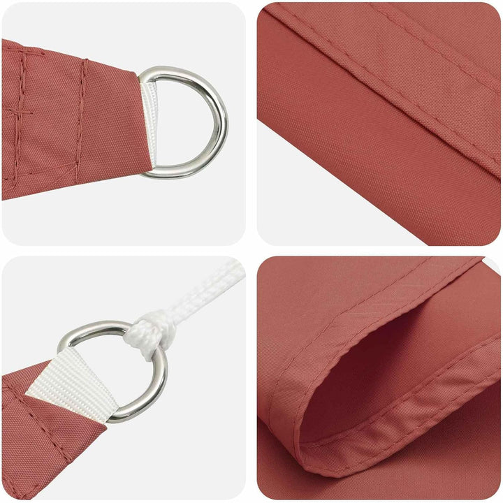 vidaXL Sonnensegel Terrakotta 6 x 2 m 100% Polyester Oxford, Outdoor Schatten, UV-beständig, rechtec