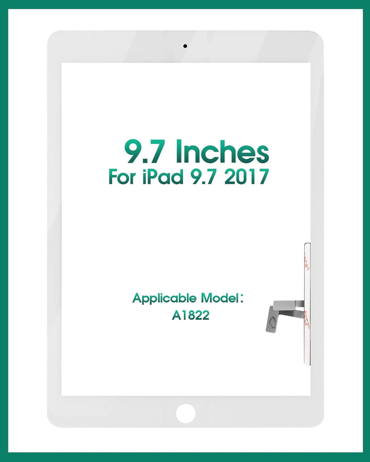 Touchscreen-Digitizer-Glas für iPad 9,7 2017 A1822 A1823, Ersatzteil, für iPad 5/Air 1. Touch-Displa