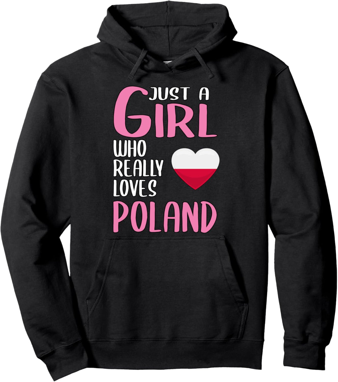 Damen Just A Girl Reisen Polen Geschenk Polen Pullover Hoodie