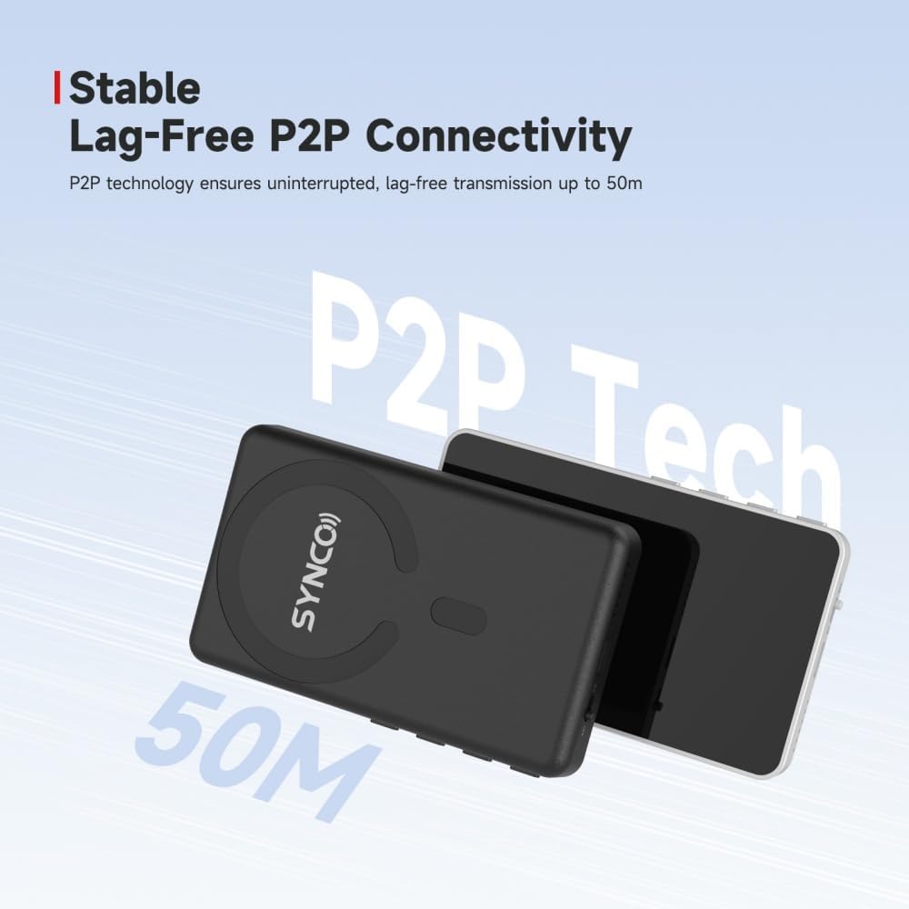 SYNCO Xview M4 Handy Selfie Monitor, Magnetischer Smartphone Vlog Bildschirm für iPhone & Android Rü
