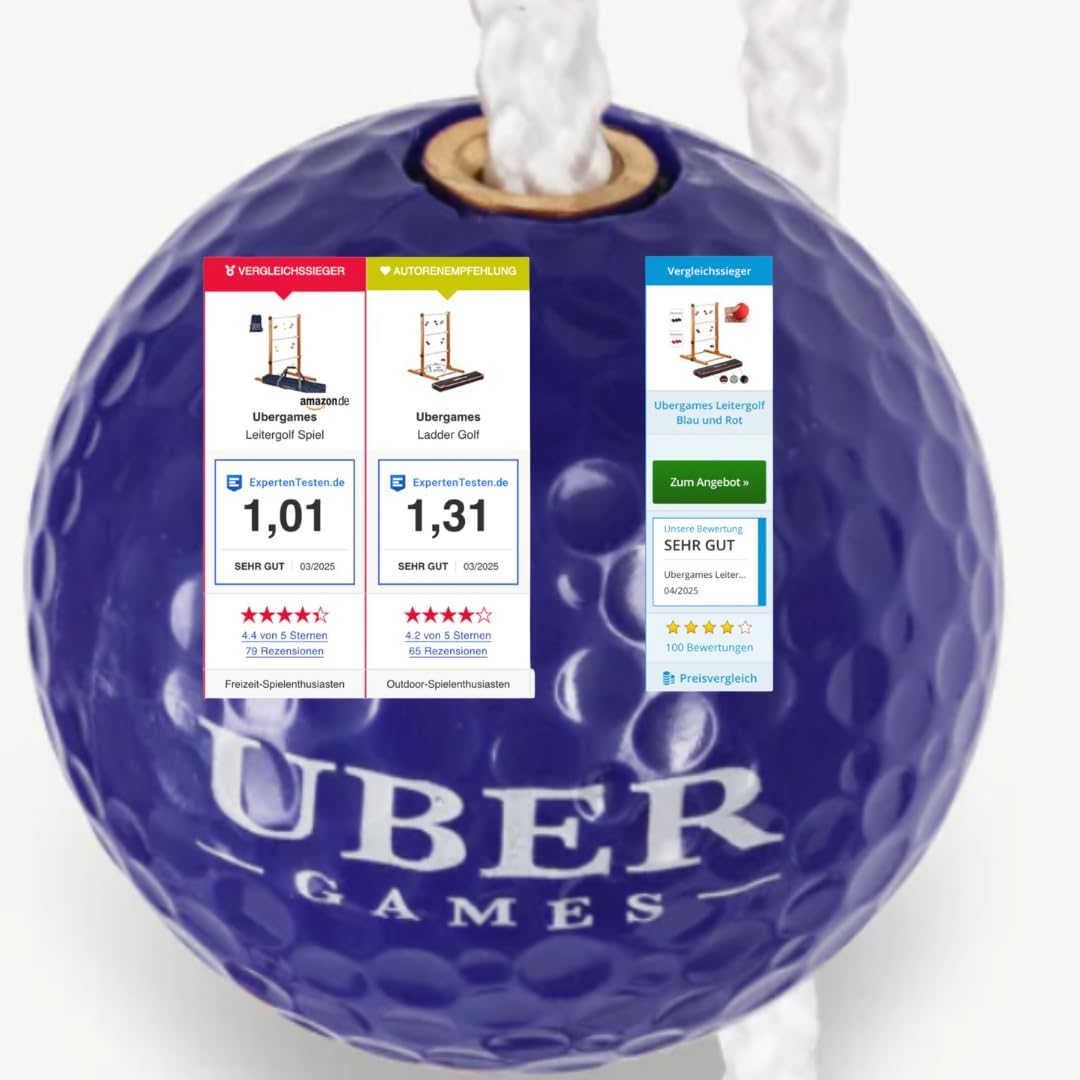 Profi Original 2023 Leitergolf Spiel - Top Qualität Leiterspiel Wurfspiel - mit offizielle Golf Bola