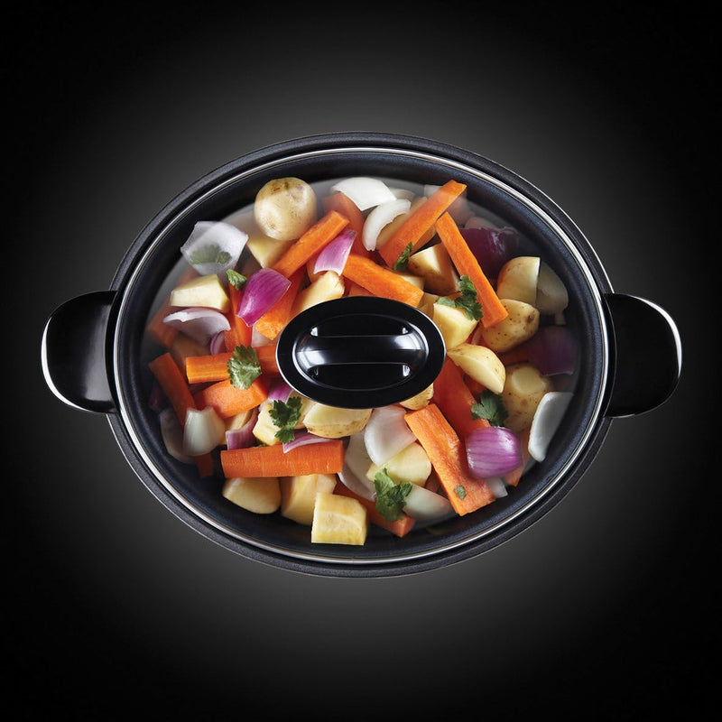 Russell Hobbs Digitaler Slow Cooker, Schongarer, einstellbare Garzeit, programmierbarer Timer, 6.0l,