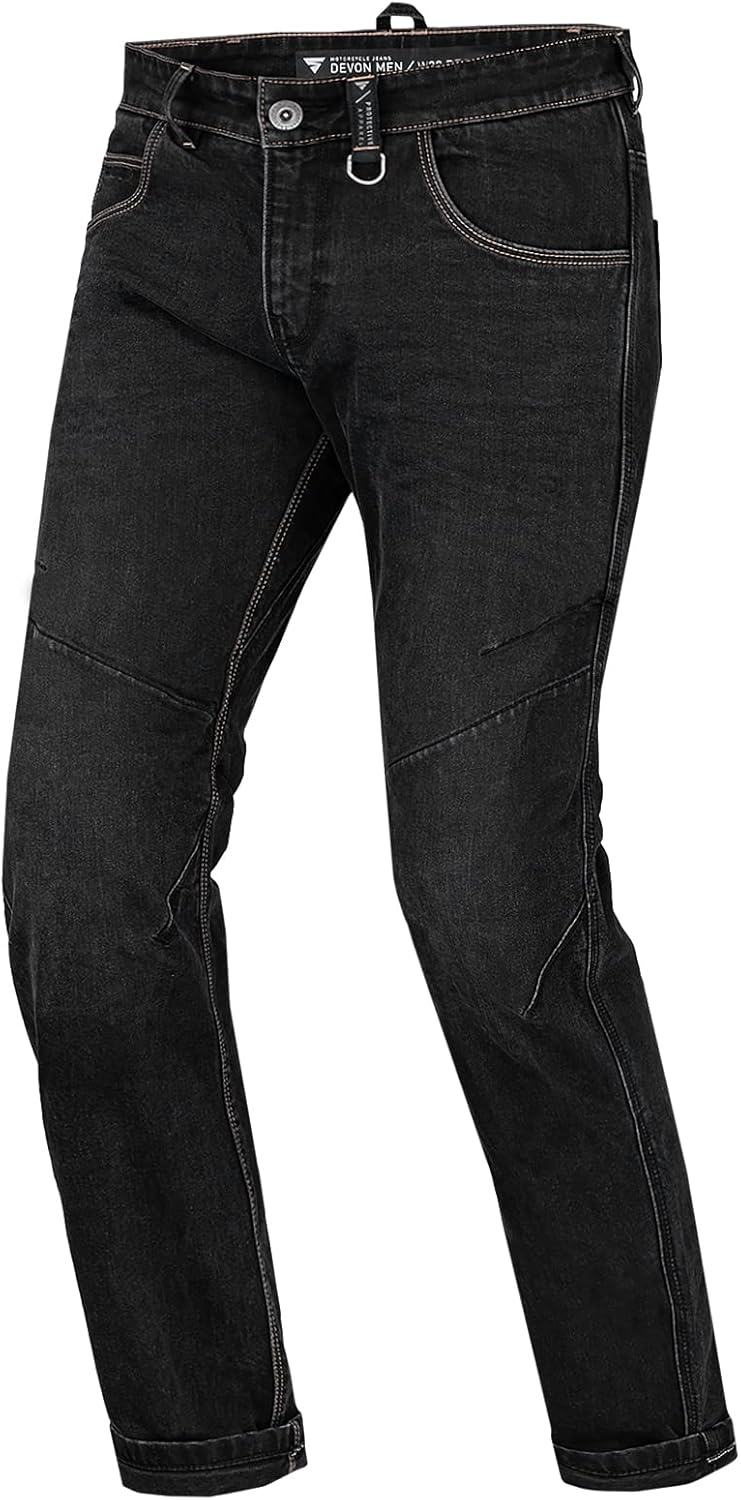 SHIMA DEVON Motorradjeans - Belüftete Elastische Slim Fit Biker Motorradhose mit FiberQL-Verstärkung