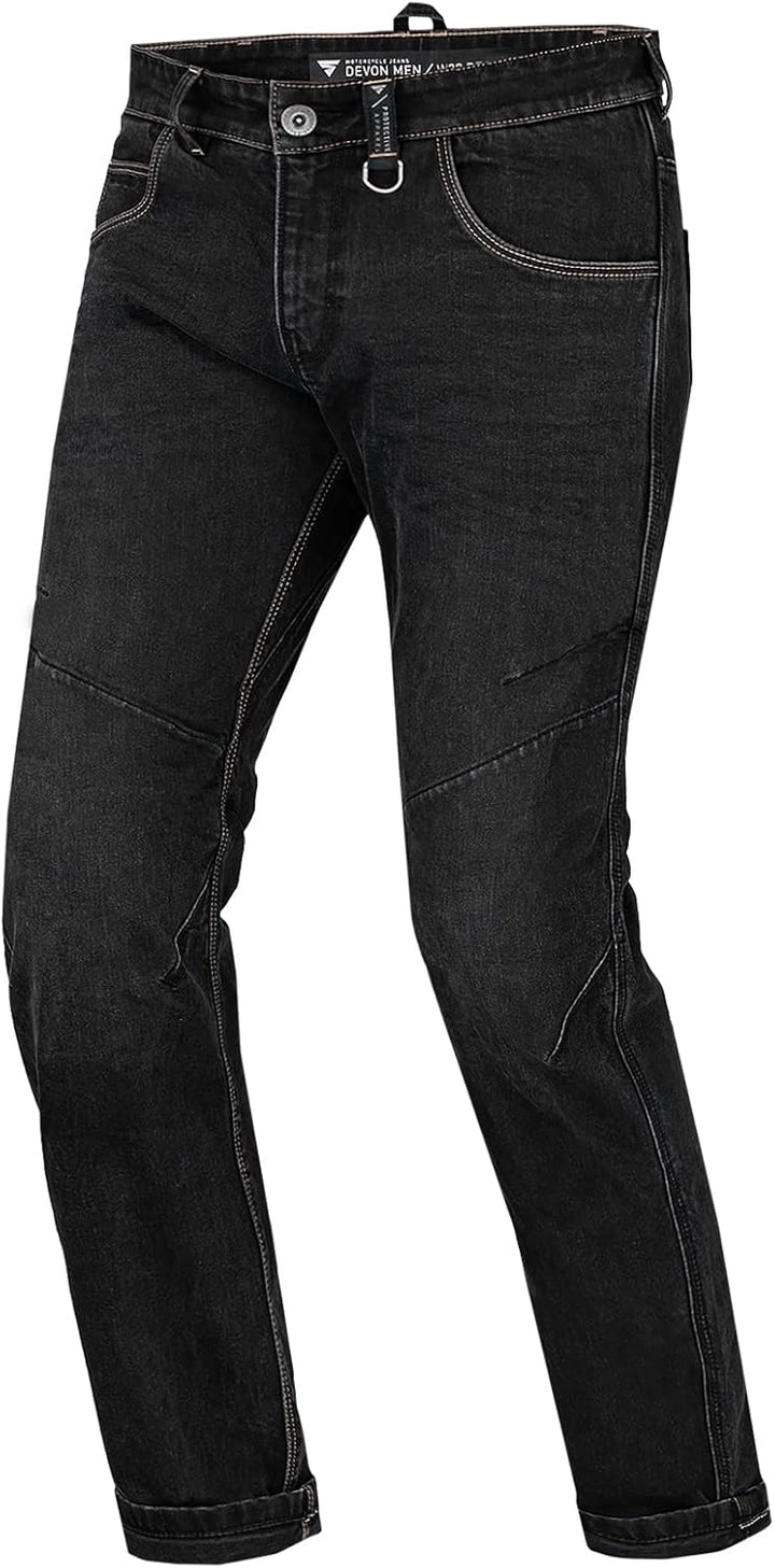 SHIMA DEVON Motorradjeans - Belüftete Elastische Slim Fit Biker Motorradhose mit FiberQL-Verstärkung