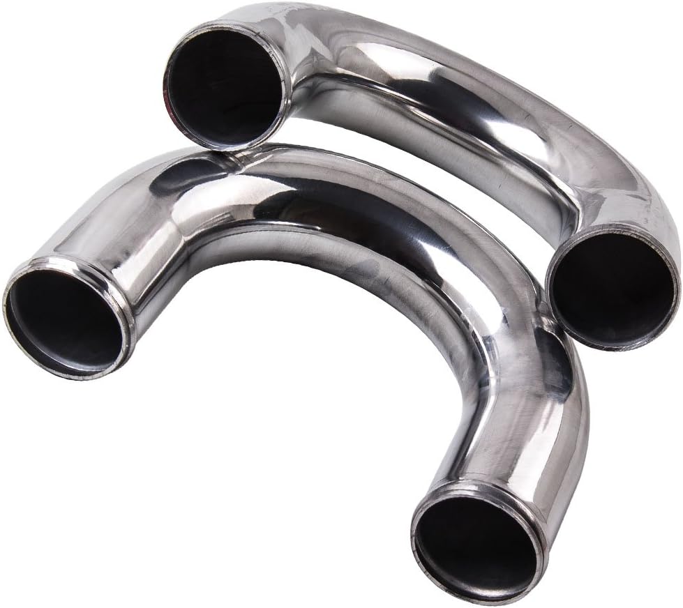 maXpeedingrods 2.5 INCH 64MM Aluminium UNIVERSAL INTERCOOLER PIPING KIT Pipes Klemme luftkühler Turb