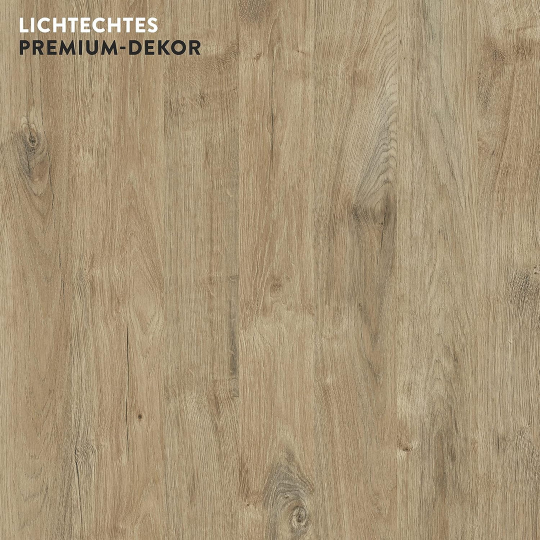 boho office® Schreibtischplatte, Tischplatte – 120 x 80 x 2,5 cm in Wildeiche Premium-Dekor mit hohe