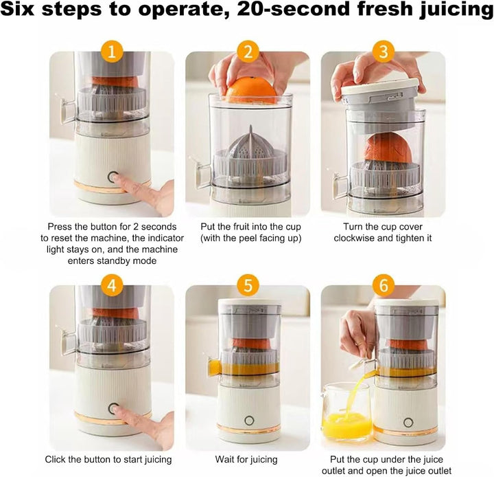 Generisch Citruspressen, tragbarer Orangenentsafter, 7,4 V Orange Juicer, Lime and Grapefruit Juicer