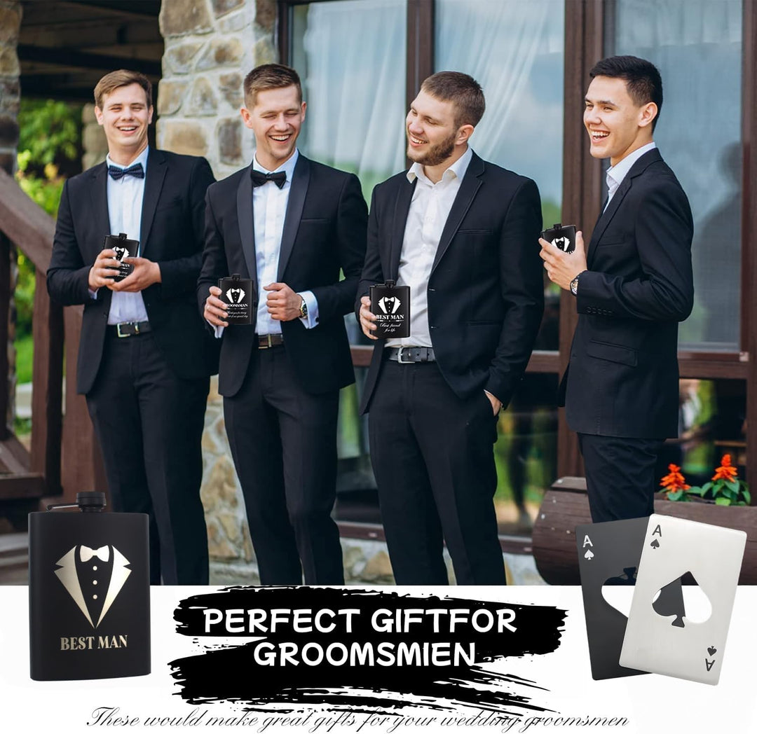 Flachmann Mit Gravur Flachmann 8oz Edelstahl Geschenkset Schwarze Geschenkbox mit 2 Bechern und 1 Tr