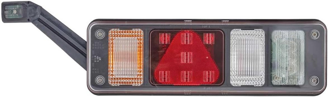HELLA - Heckleuchte - Hybrid - 24V - Anbau/geschraubt - Lichtscheibenfarbe: glasklar - Stecker: Easy