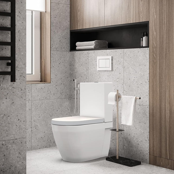 IDEALHOUSE Toilettendeckel mit Absenkautomatik, WC Sitz einfache Montage, Klodeckel Mit Quick-Releas