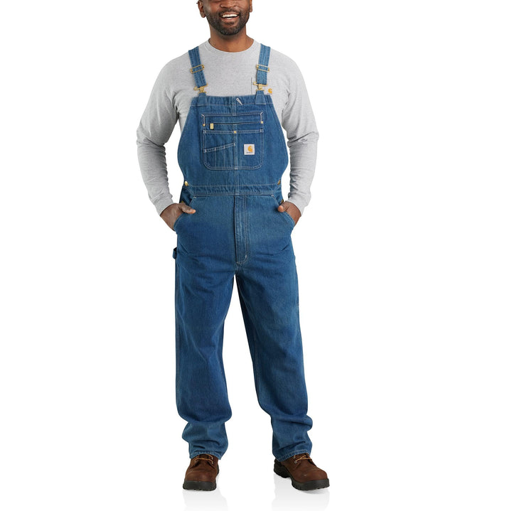 Carhartt Herren Loose Fit Denim Bib Overall 42W / 30L Darkstone, 42W / 30L Darkstone