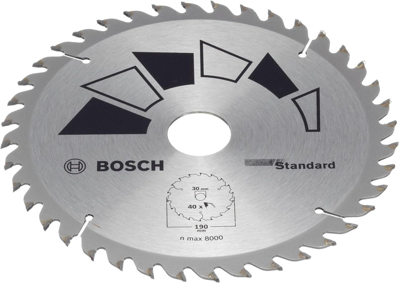 Bosch 2609256821 DIY Kreissägeblatt Basic 190 x 2.2 x 30/24,Z40, Z40