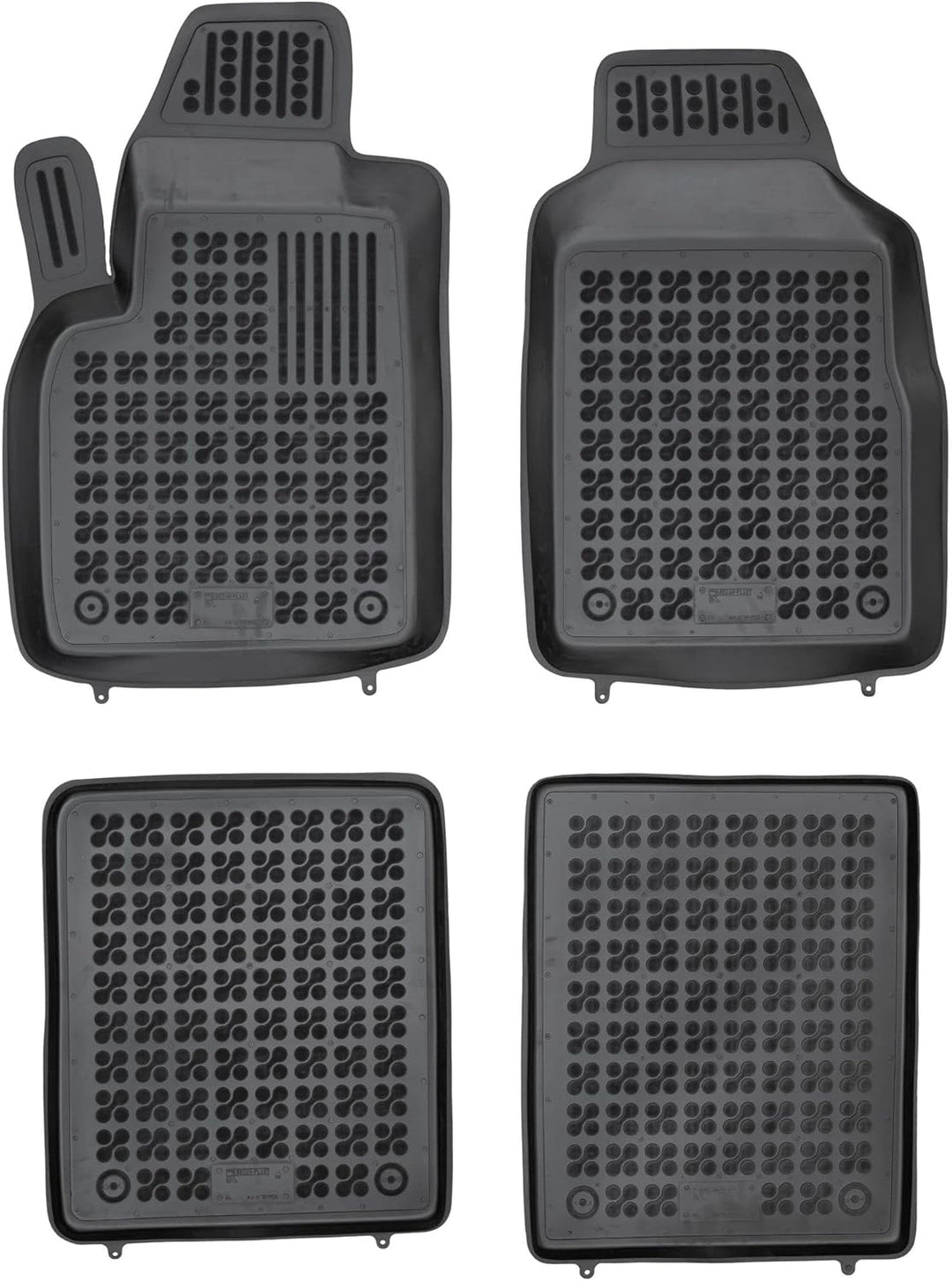 SMK Auto fussmatten gummimatten passt für FIAT Panda II 2003-2012 fussmatten Auto für alle Jahreszei