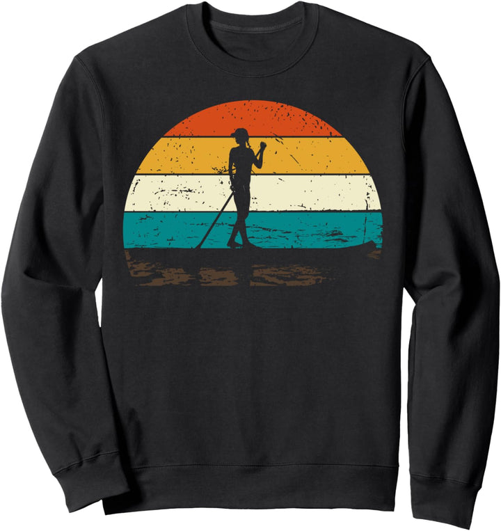 Stand Up Paddling Wassersport Retro Stand Up Paddeln Sweatshirt