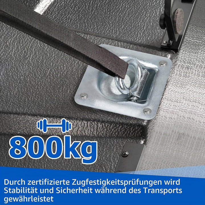 4pcs Zurrösen für Anhänger mit Gegenplatte &amp; Schrauben, Zurrmulden Anhänger Ösen Verzinkte Verzurrös