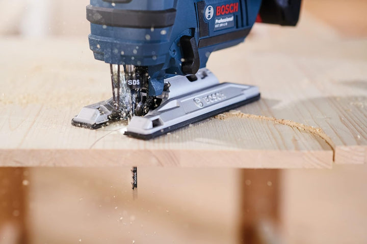 Bosch 26x T144D + EXPERT Hardwood fast T144DHM Stichsägeblatt-Set, 25 + 1 Stück (für Hartholz, Weich
