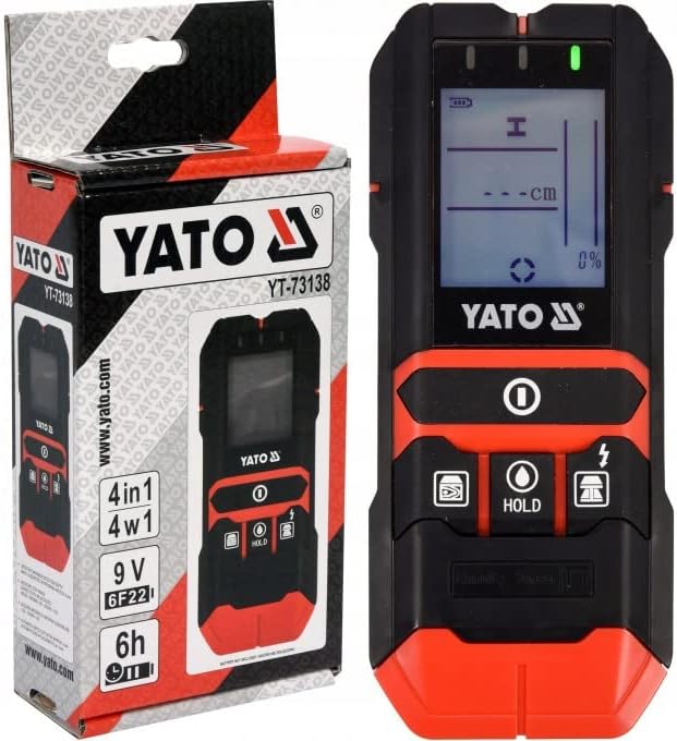 Yato DIG Detektor mit Feuchtigkeitstest 4in1