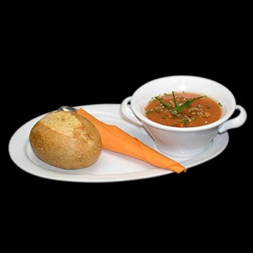 Holst Porzellan ACC 05 FA2 Suppen-Set "Vario" 0,35 l mit MP 160, weiss, 27.5 x 17.5 x 7 cm, Serviers