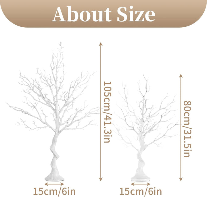 Sziqiqi 105cm Weiss Oster Äste und Zweige Deko Baum Osterbaum Gross Künstliche Bäume Wunschbaum Hoch
