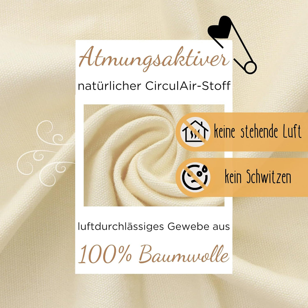 LIONHERZ® Spieltunnel für Kinder aus 100% Baumwolle mit Klettverschlüssen | Krabbeltunnel für Baby [