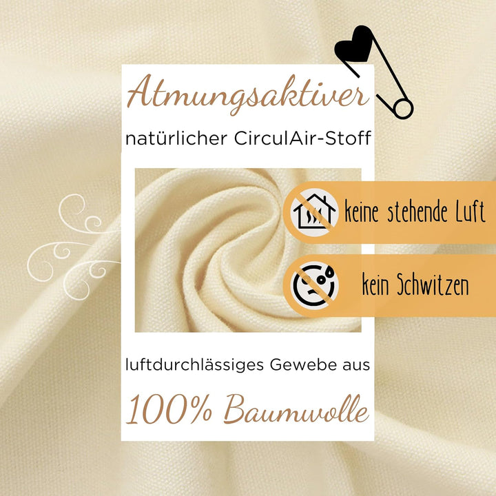 LIONHERZ® Spieltunnel für Kinder aus 100% Baumwolle mit Klettverschlüssen | Krabbeltunnel für Baby [