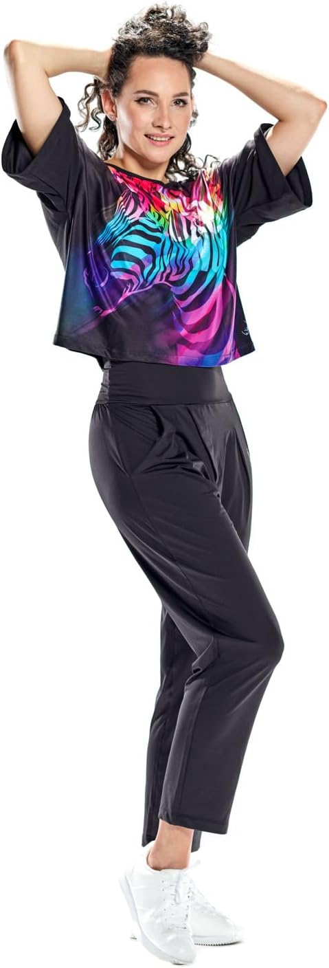 WINSHAPE Damen Functional Light and Soft Cropped Dance-top Dt109ls T-Shirt XXS Mehrfarbig, XXS Mehrf