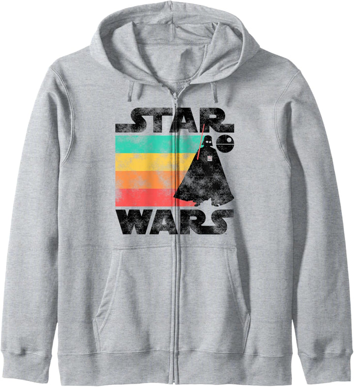 Star Wars Darth Vader Retro Stripes Baby Death Star Kapuzenjacke