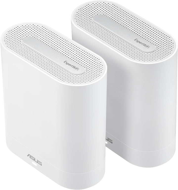 ASUS ExpertWiFi EBM68 2er Set Tri-Band WiFi 6 Mesh WiFi System (bis zu 5 SSIDs, benutzerdefiniertes