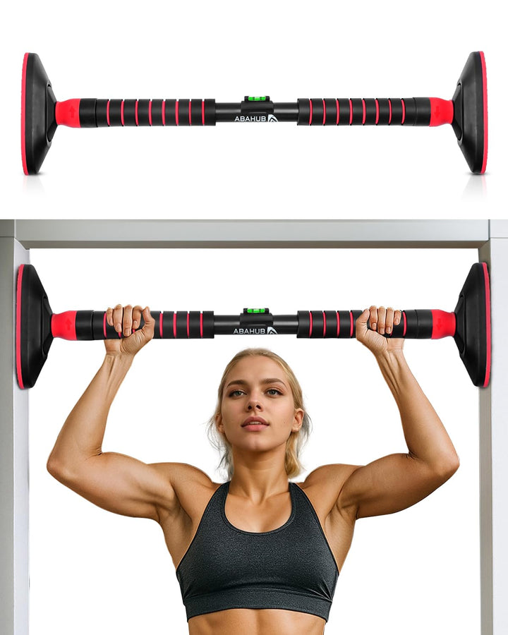Abahub Klimmzugstange Türrahmen mit Sicherheitsverschluss Home Pull Up Bar ohne Bohren Türstange für