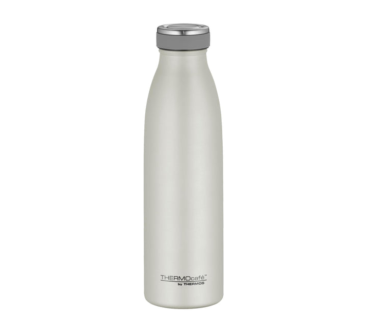 THERMOcafé by THERMOS TC BOTTLE beige matt 0,50l, Isolierflasche aus Edelstahl, kohlensäurefest, 12h