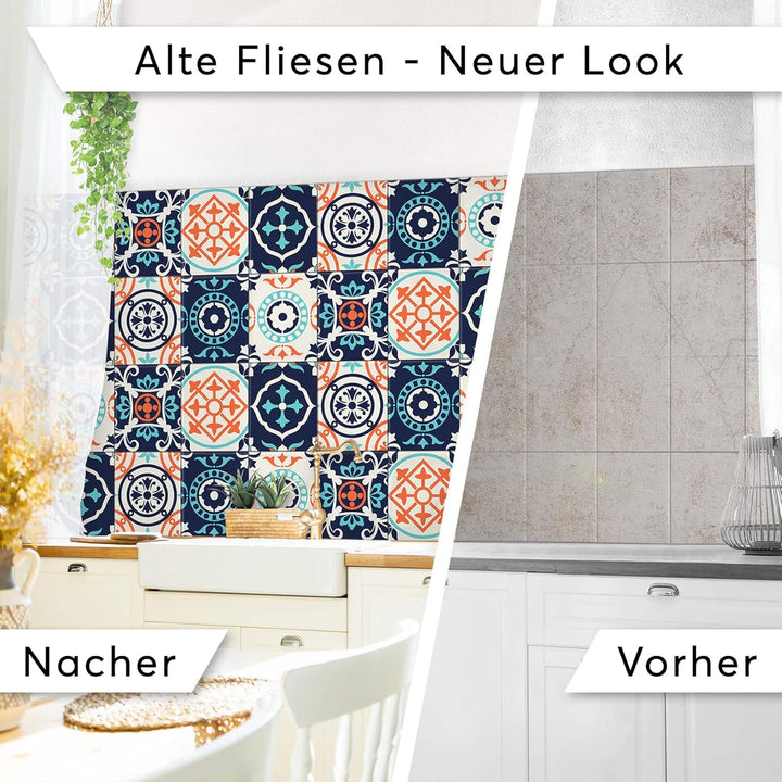 CREATISTO Mosaik-Fliesen Fliesensticker Fliesenfolie - Selbstklebende Fliesen Folie I Stickerfliesen