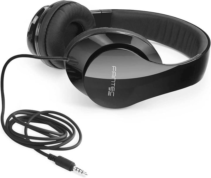 FANTEC 2470 SHP-250AJ-BB Stereo Kopfhörer, schwarz, 175 x 75 x 195 mm (B x T x H), Schwarz