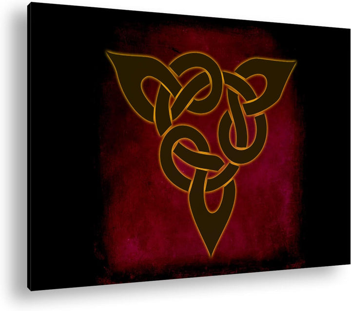 deyoli Keltisches Muster Format: 80x60 als Leinwandbild, Motiv fertig gerahmt auf Echtholzrahmen, Ho