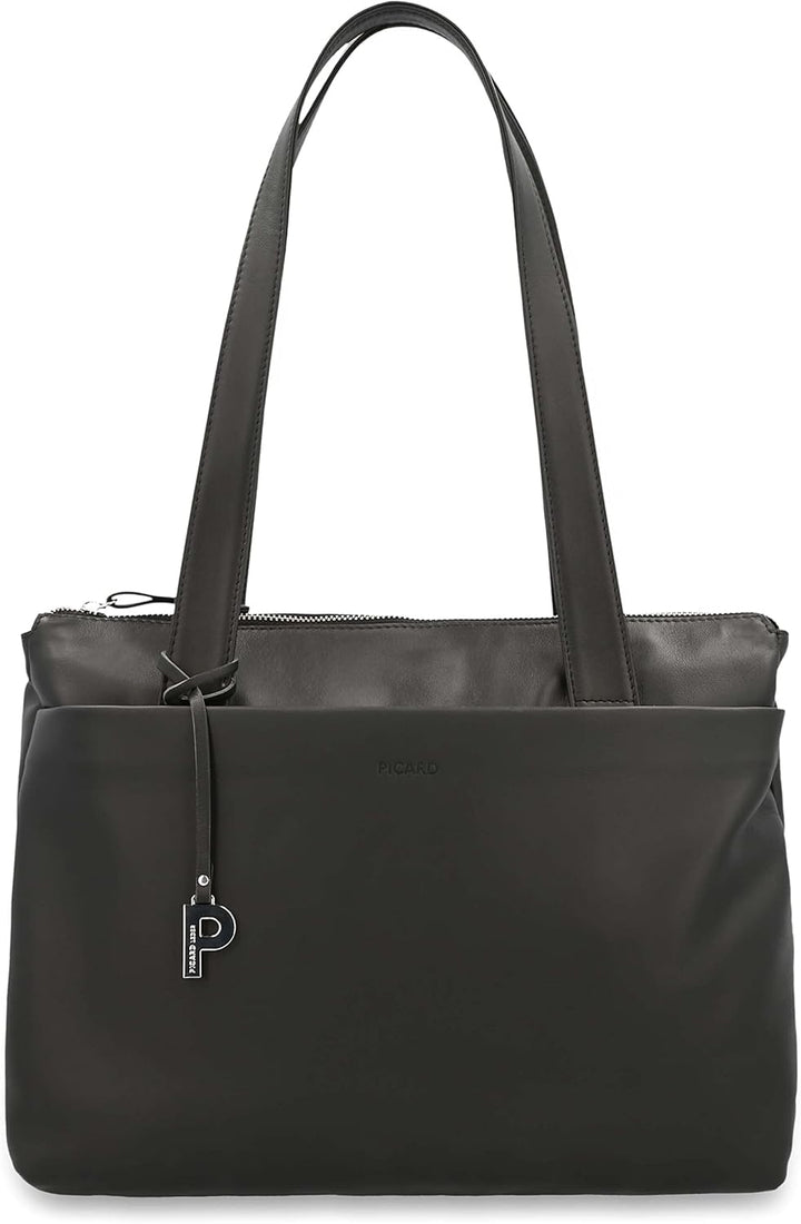 Picard Timeless - Umhängetasche 26 cm Rindsleder black