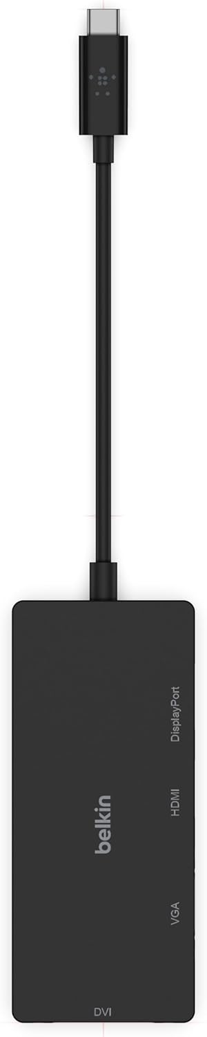 USB-C Video Adapter (HDMI, VGA, DVI, DISPLAYPORT), BLK, Video Adapter