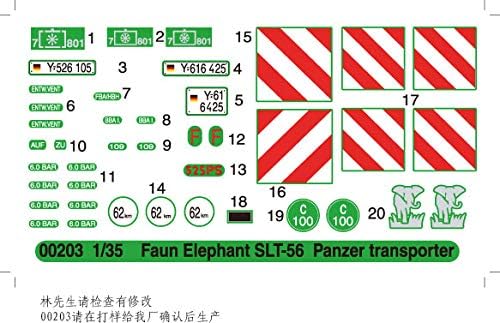 Trumpeter 00203 Modellbausatz FAUN Elefant SLT-56 Panzer-Transporter