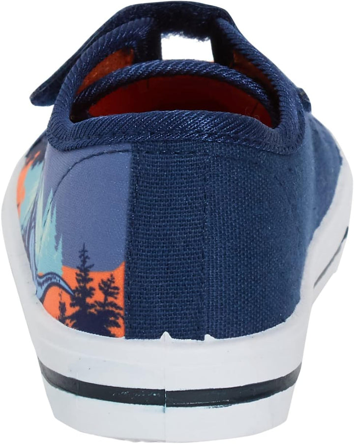 Jurassic World Jungen Canvas Turnschuhe Dino Turnschuhe Kinder Dinosaurier Easy Touch Fasten Sport P