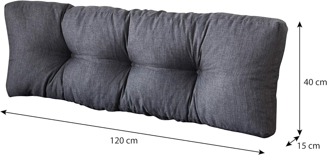 sunnypillow Palettenkissen Auflage Set für Europaletten Indoor und Outdoor Palettenpolster Palettens