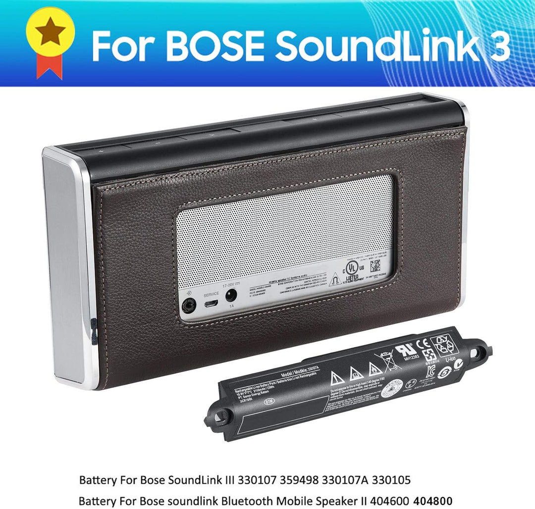 Ersatz 330107 Akku 330105 330105A 330107A 359498 drahtlose Lautsprecher für Bose SoundLink Bluetooth