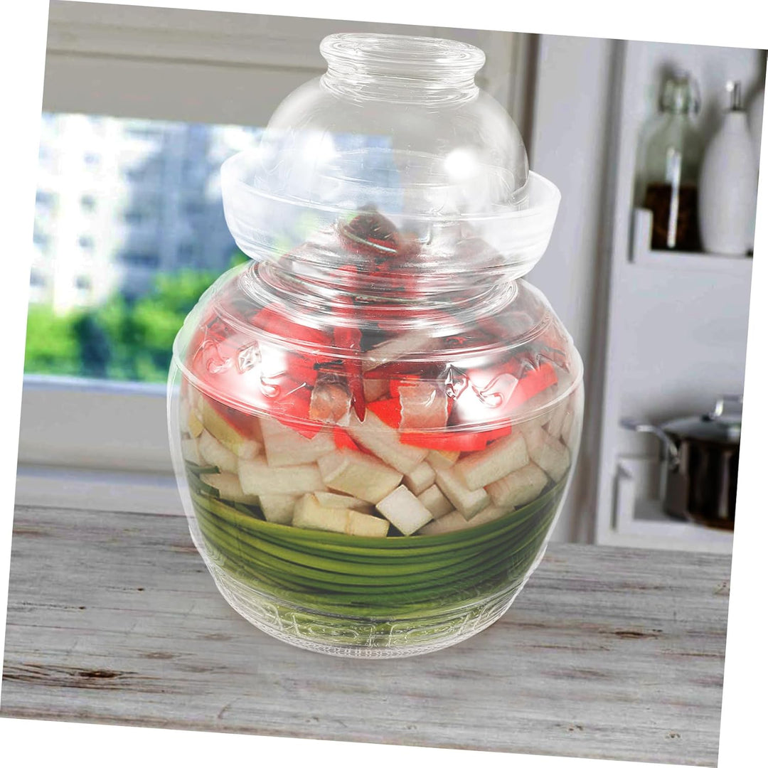 Cabilock 1stk Kimchi-Altar Sauerkraut Gärtopf Vorratstöpfe Aus Glas Gärbehälter Kimchi-Glas Gurkento
